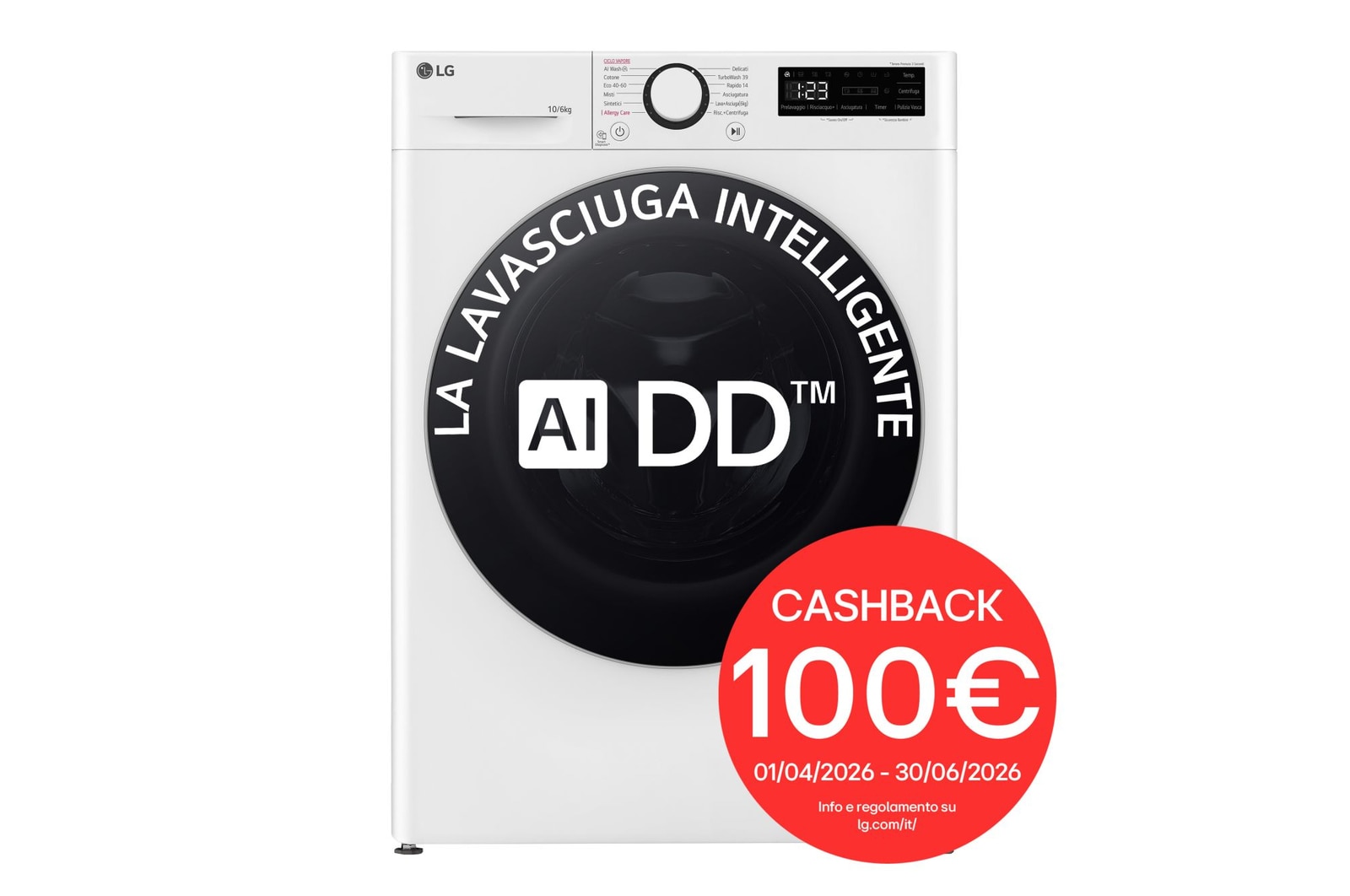 Foto frontale lavasciuga D4R5010TSWS con cashback